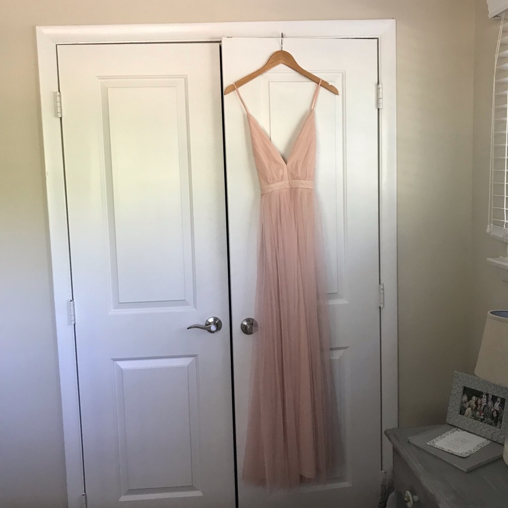 Morning lavender blush tulle maxi dress